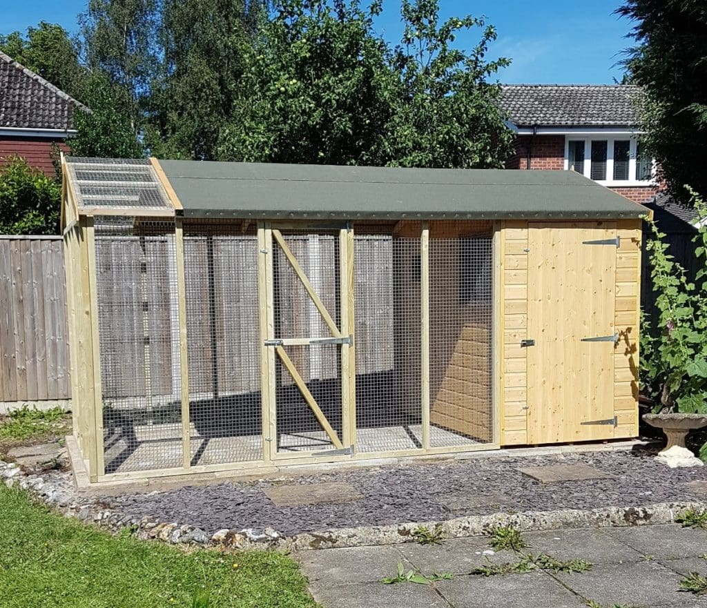 Image showcasing Wooden Bird Aviary In Norfolk. Call Orchard Timber Buildings Today.